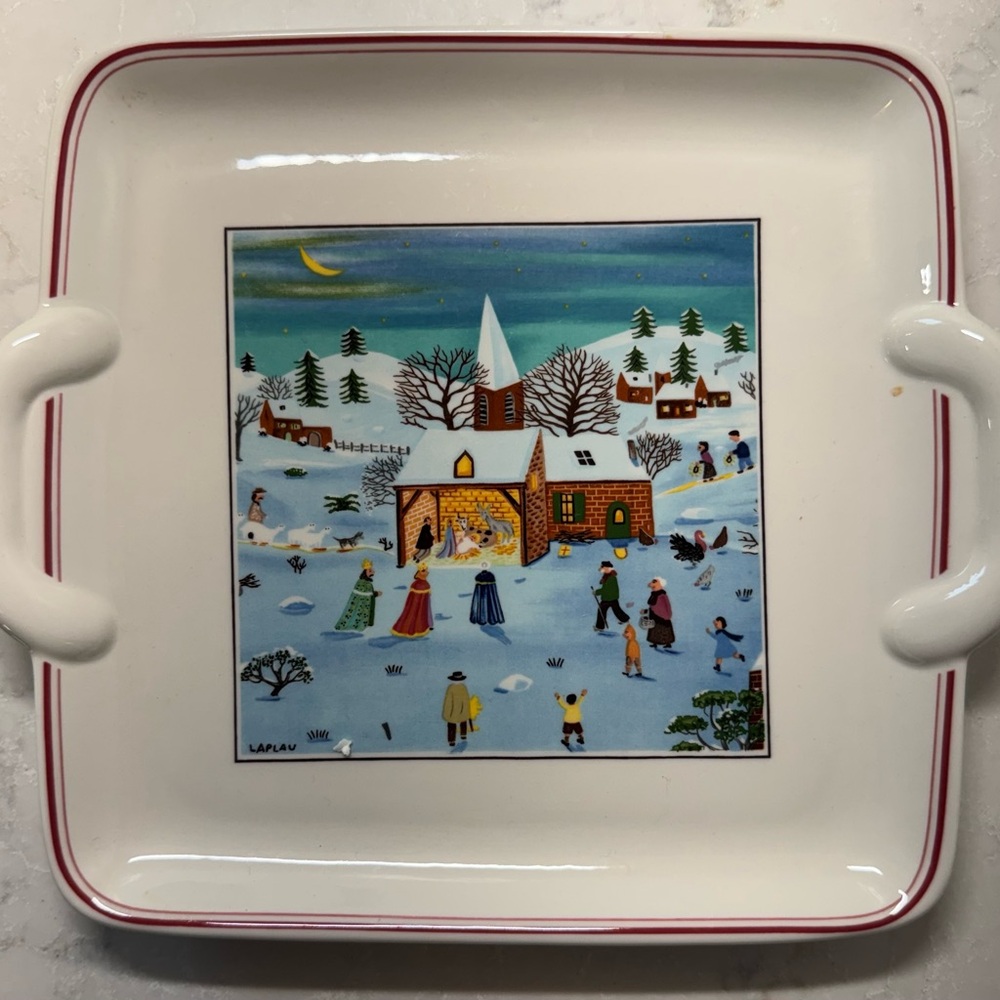 Villeroy & Boch Naif Christmas Square Platter